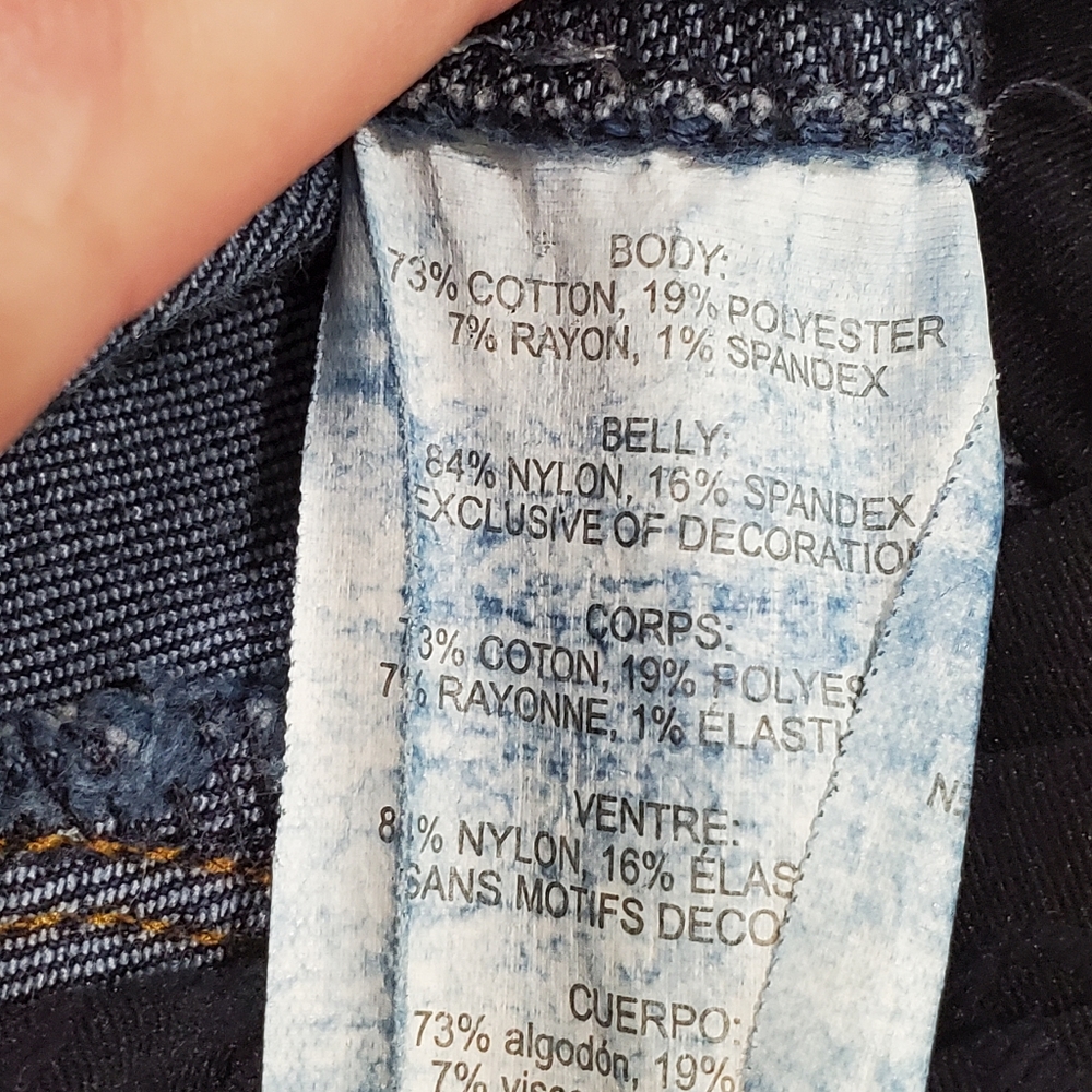 Jessica Simpson Maternity Dark Wash Skinny Jegging Size PL Secret Fit Belly EUC - Picture 9 of 10